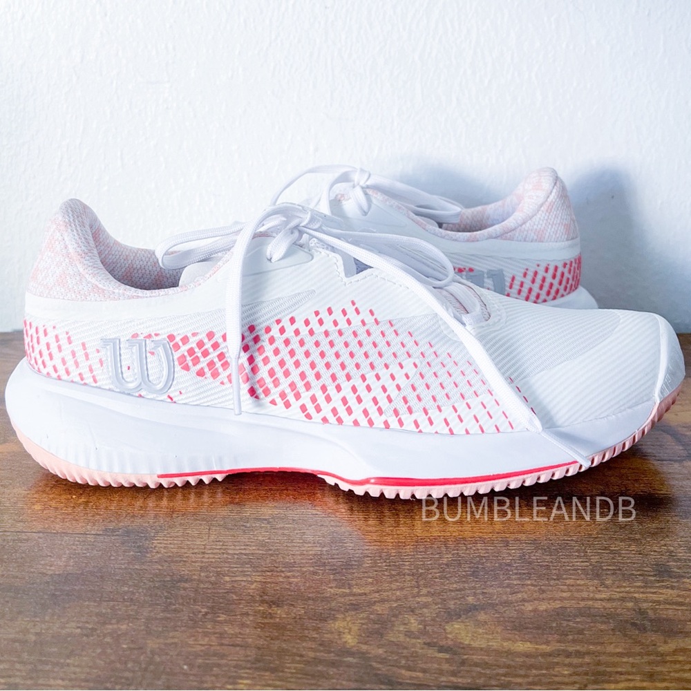 NWT Wilson Kaos Swift 1.5 Women's White/White/Tropical Peach
